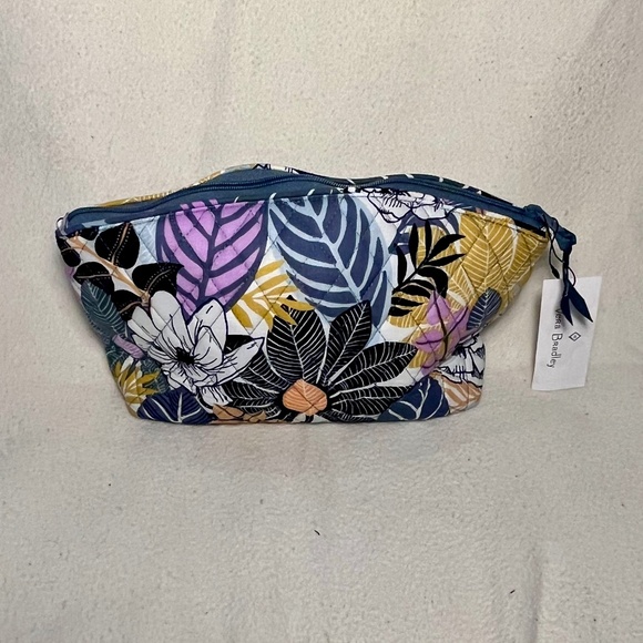 Vera Bradley Palm Floral Extra Large Duffel & Grand Travel Cosmetic Bag - Picture 5 of 7